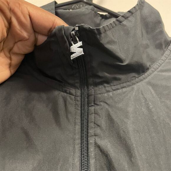 VTG Starter Men's XL Black Striped Windbreaker Jacket Full Zip Casual - Picture 5 of 9